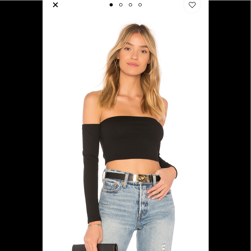 Lovers + Friends: Revolve long-sleeve black top